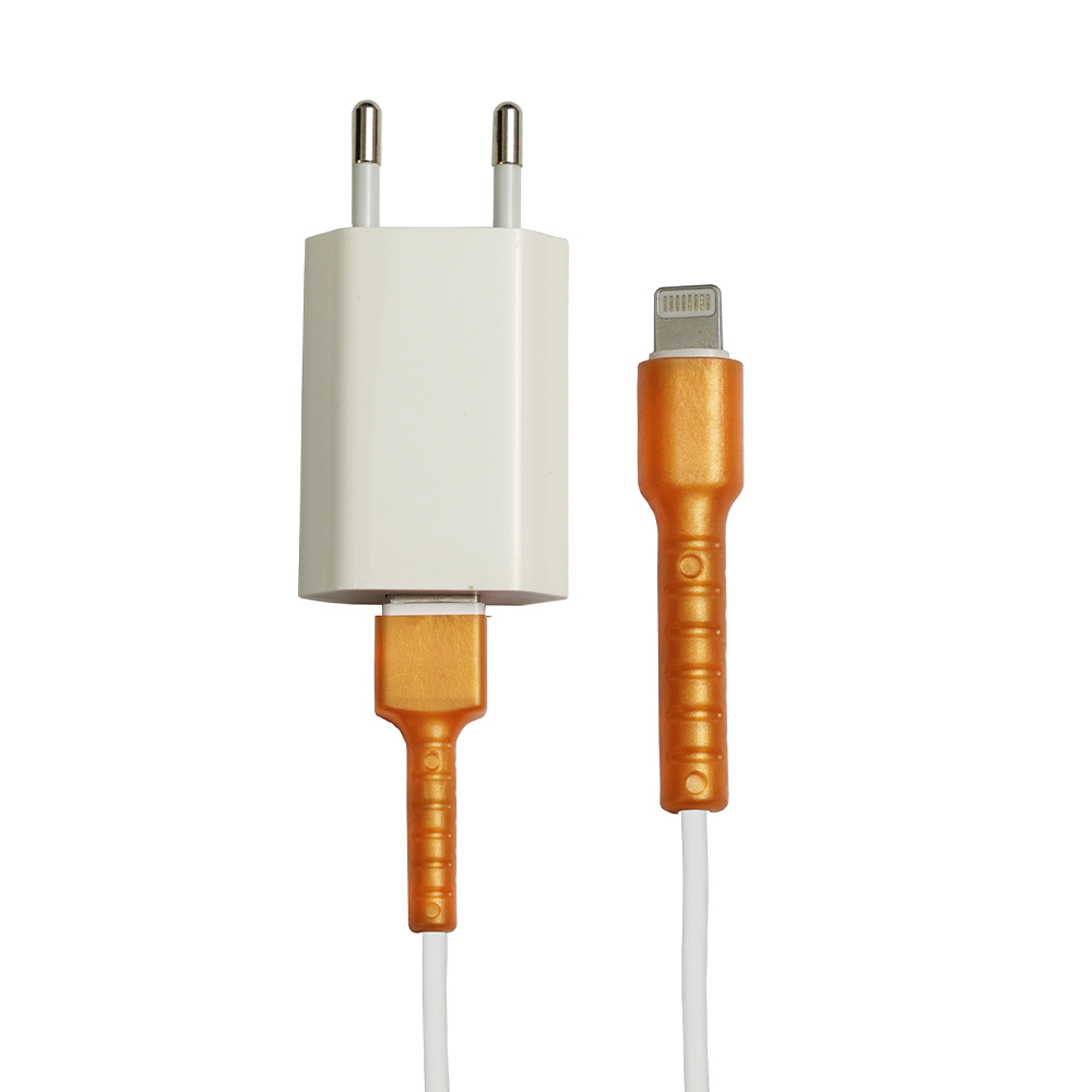 iPhone Eski Nesil Kablo Koruyucu – Turuncu [100 Adet]